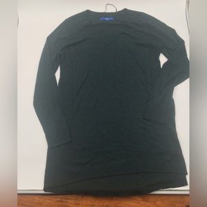 APT. 9 Women V-Neck Blouse in Green/black